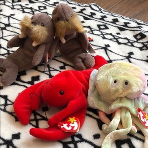 Beanie babies collectible assortment 4 total💖💕💖